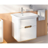 Тумба VITRA SENTO с раковиной, с 2 ящиками, 65 см, с LED подсветкой, цвет матовый белый ( ножки 61069 заказываются отдельно ) 60822